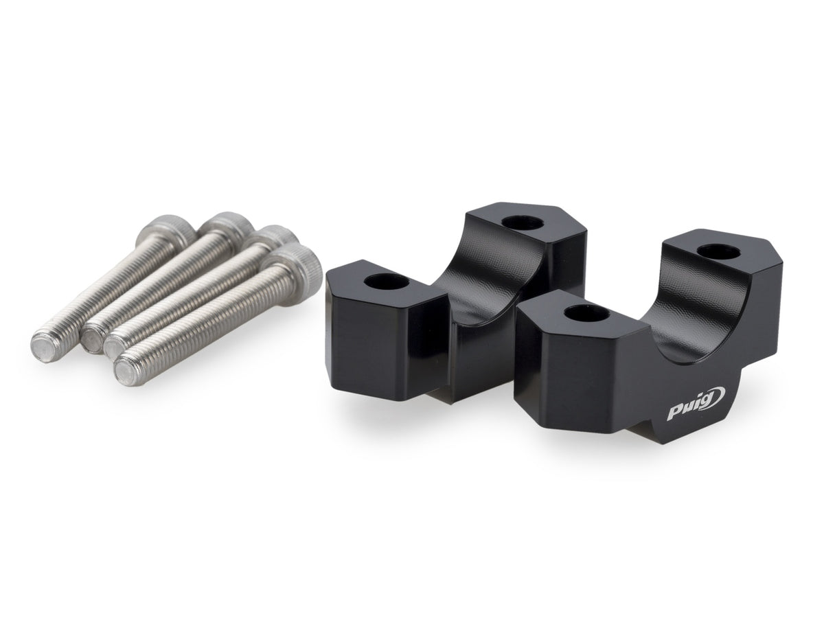20mm Handlebar Risers For 22-32mm Bars - Black