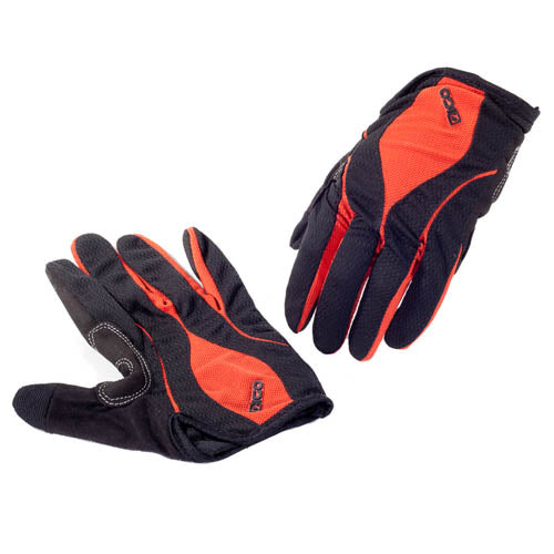 Eigo Aero Back Cycling Gloves Full Finger Red - M