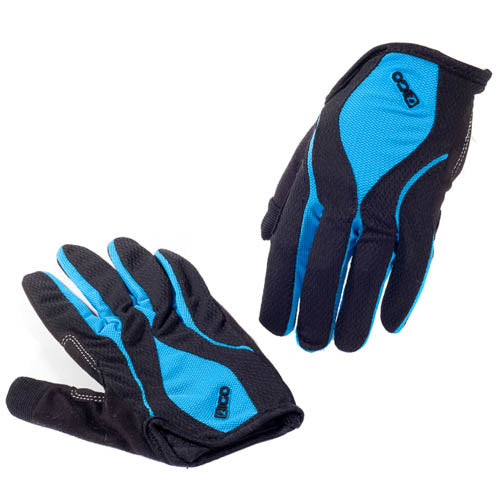 Eigo Aero Back Cycling Gloves Full Finger Blue - XS