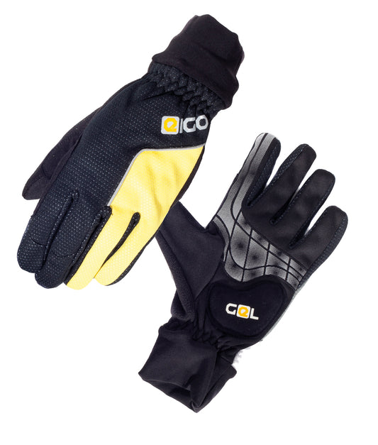 Eigo Windster Gel Cycling Gloves Black / Yellow - XXL