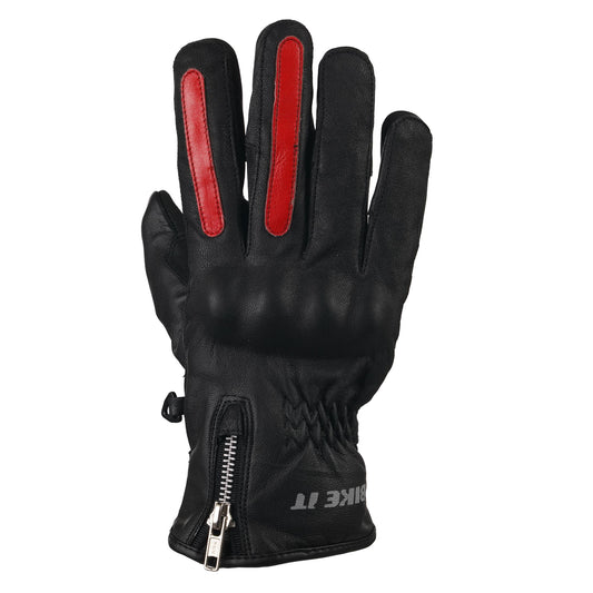 Bike It 'AMP' Road Glove (Black / Red ) - Small