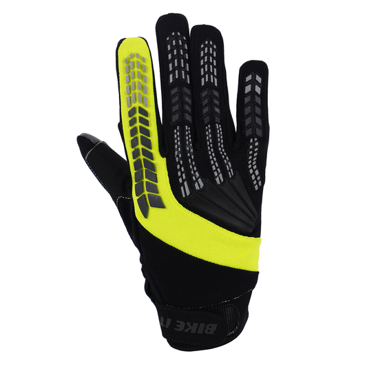 Bike It 'Vapor-S' Summer Motorcycle Glove (Black/Yellow) - Medium
