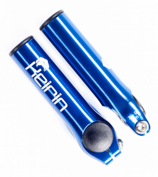 Keirin CNC Bar Ends - Blue
