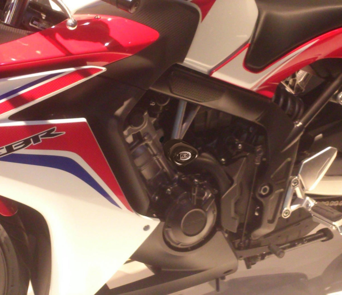 Crash Protectors - Aero Style for Honda CBR650F '14-, Honda CB650F '14-'18 & CBR650R '19- [Non Drill] (Does not fit E-Clutch models)