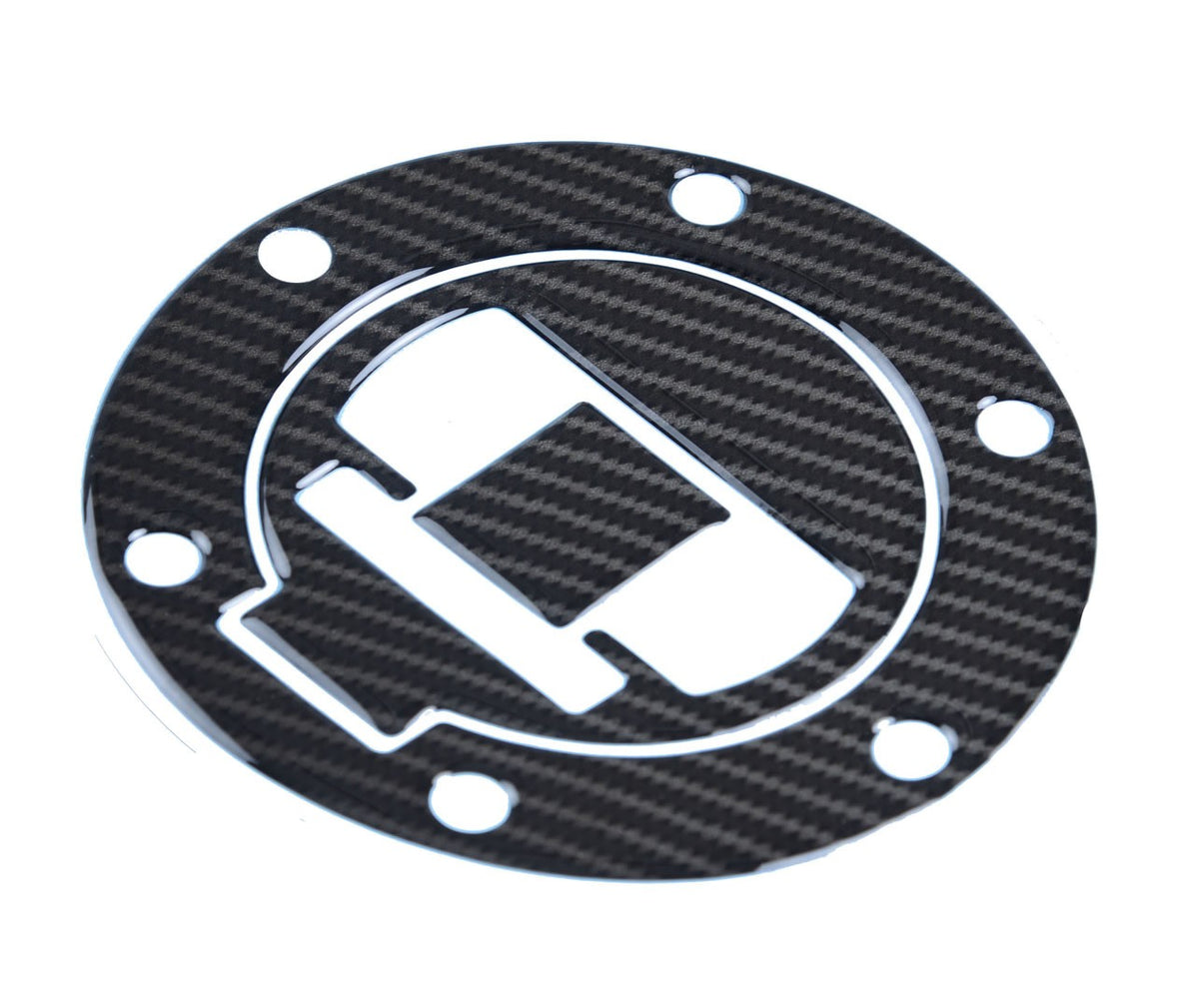 Red Dynamic Carbon Fibre Fuel Cap Protector for most BMW models '12-