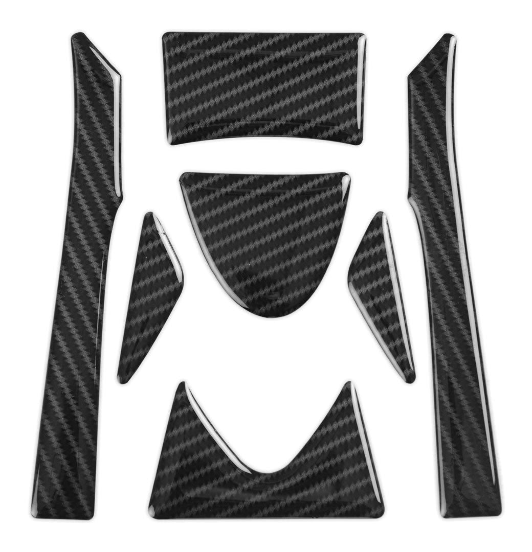 Red Dynamic Carbon Fibre Yoke Pad for the Kawasaki ER6N & F '12-'16