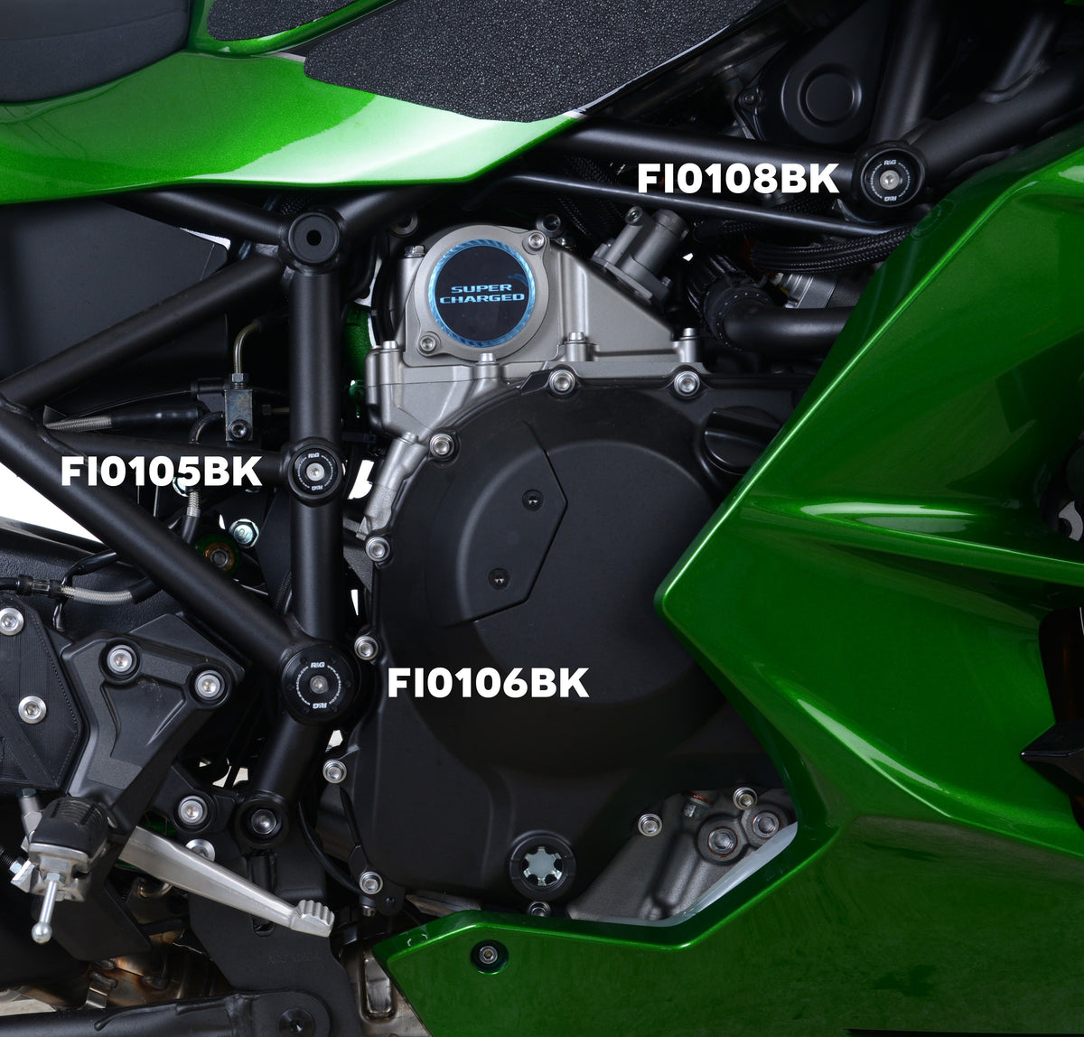 Frame Plug for Kawasaki Ninja H2(R) '15- '24 & Ninja H2 SX '18- '24 (LHS, Lower)