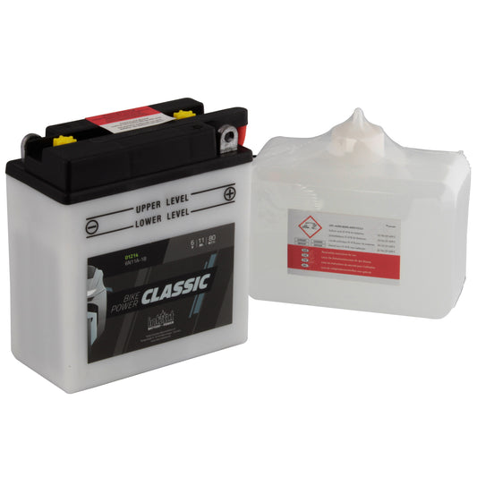 intAct 6N11A-1B Classic Bike-Power Battery With Acid Pack