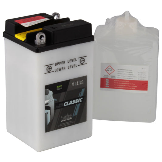 intAct B49-6 Classic Bike-Power Battery With Acid Pack
