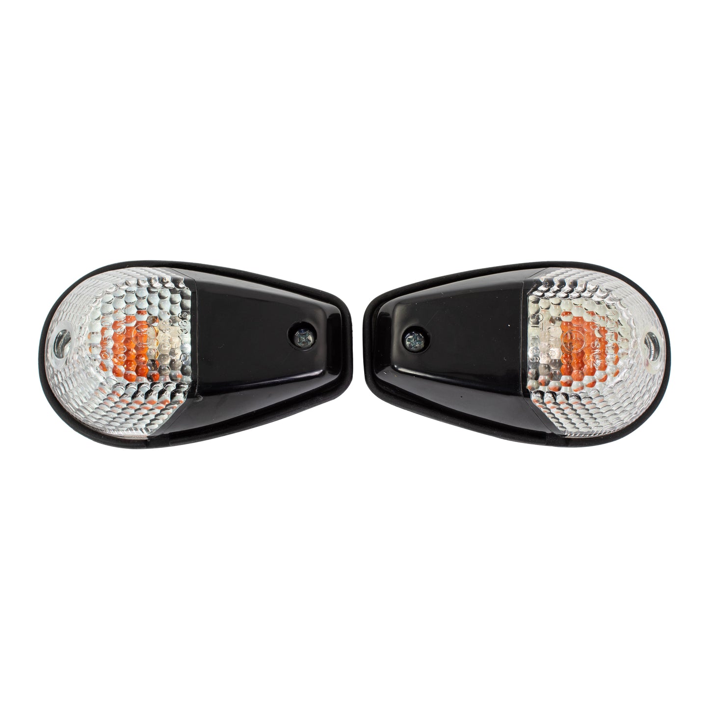 Bike It Original Fairing Indicators With Black Body And Clear Lens