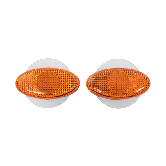 Bike It Oval Slim Fairing Indicators With Amber Lens