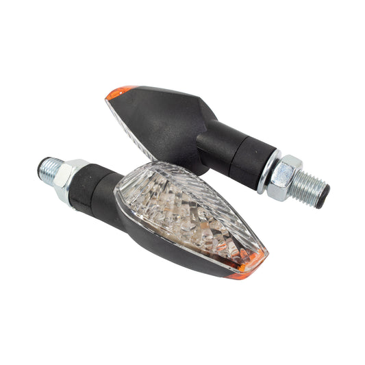 Bike It Short Stem LED Force Indicators With Black Body And Clear Lens