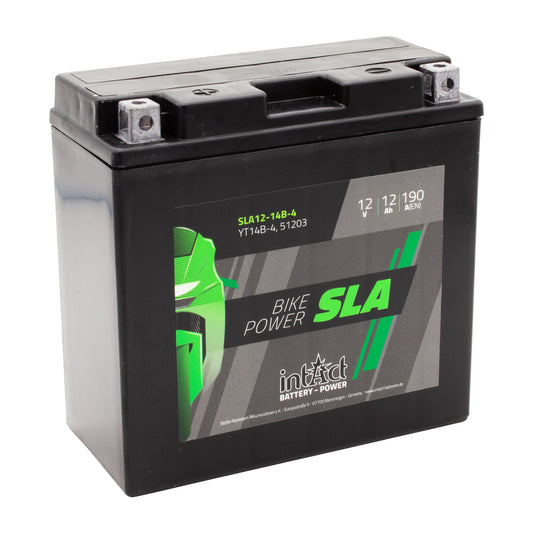 intAct YT14B-4 / 51203 Sealed Activated SLA Bike-Power Battery