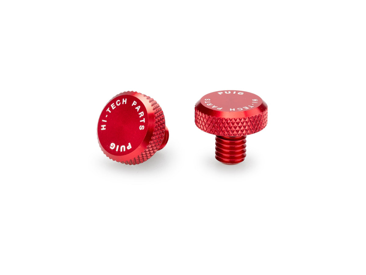 Mirror Hole Screw Plug - Red