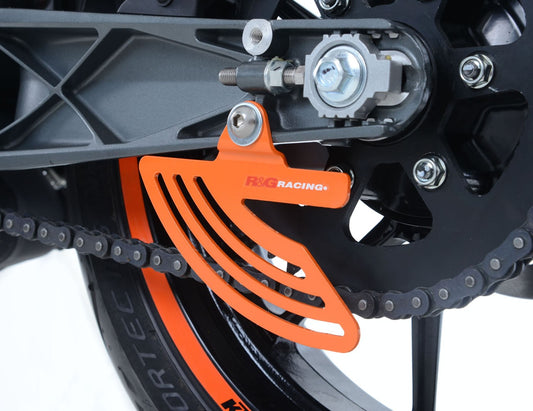 Toe Chain Guards for KTM RC 125/200/390 '14-, Duke 390 '24-'25, Husqvarna Vitpilen 701 '18- and 6 others.
