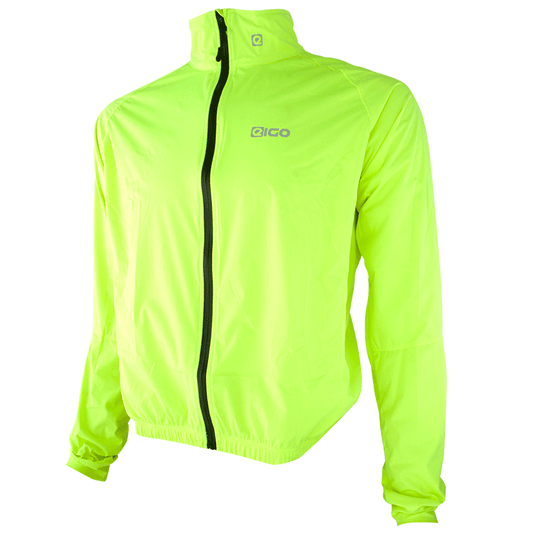 Eigo Ion Mens Water Resisitant Cycling Jacket Fluoro Yellow - L