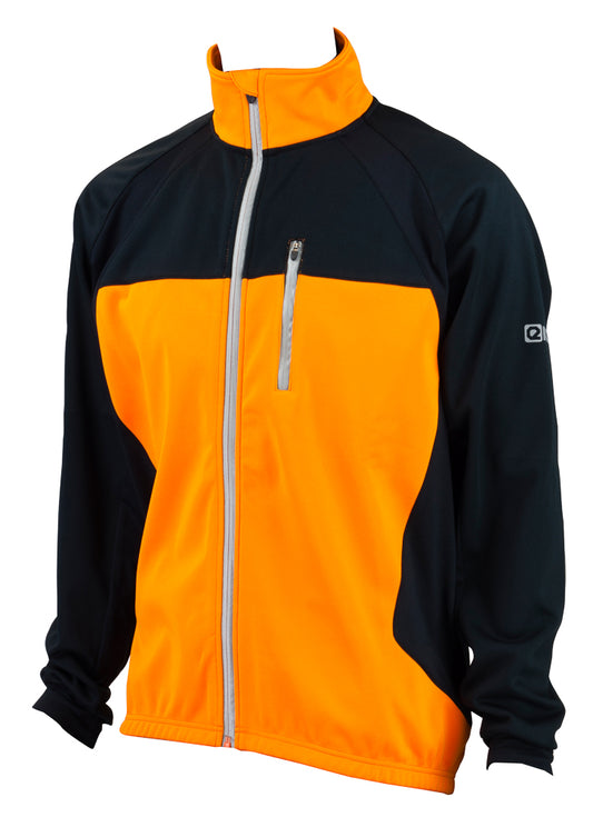 Eigo Levanter Mens Windproof Cycling Jacket Vivid Orange / Black - L