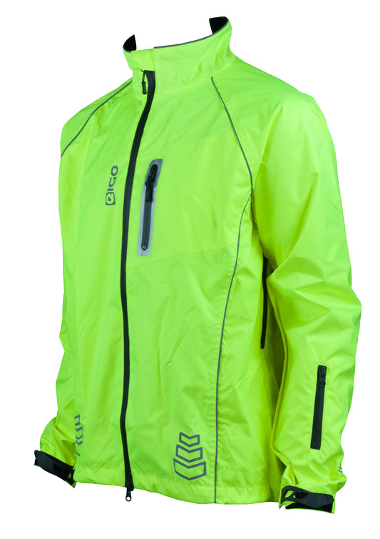 Eigo Delta-2 Waterproof Cycling Jacket Fluoro Yellow - S