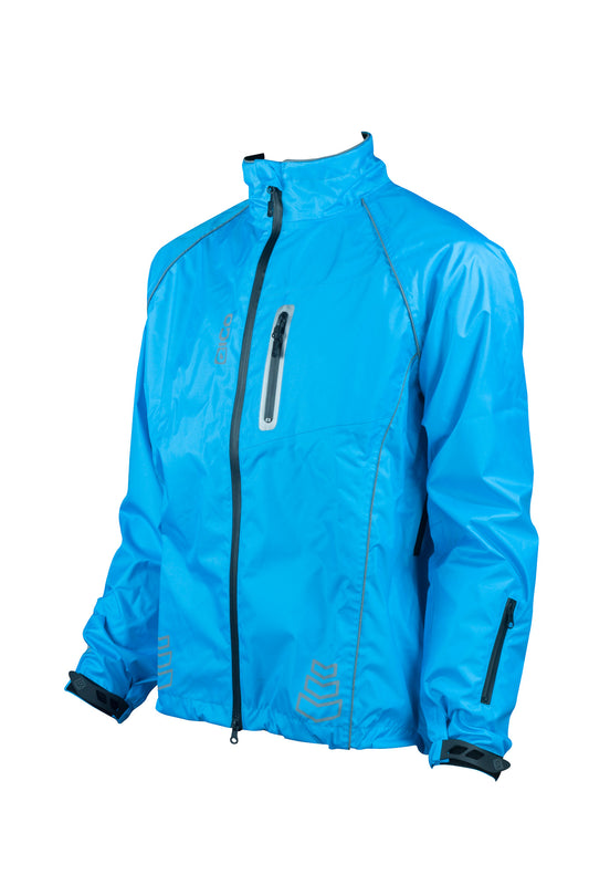 Eigo Delta-2 Waterproof Cycling Jacket Cyan - L