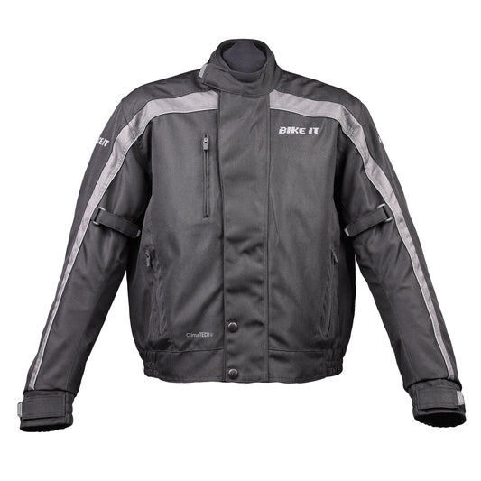 Bike It 'Herm' Motorcycle Waterproof Bomber Jacket - Medium