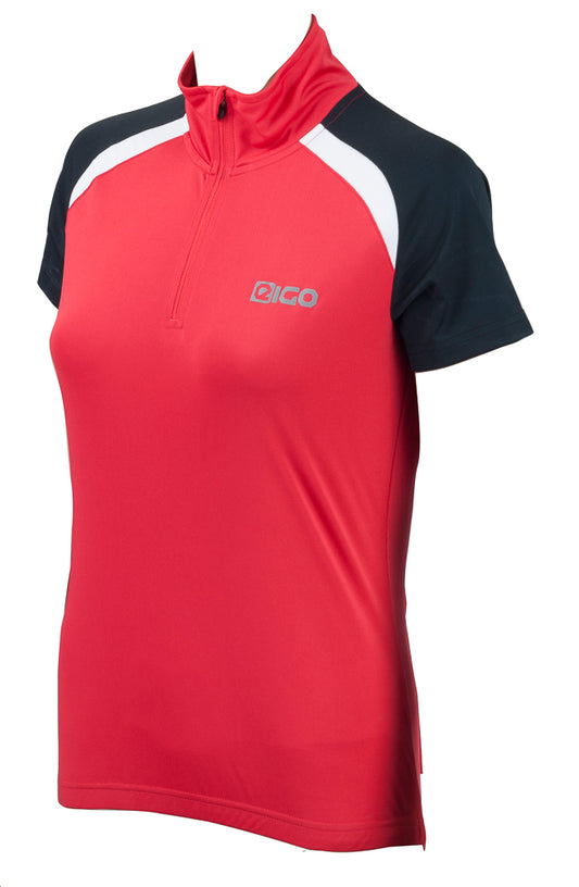 Eigo Helena Womens Short Sleeve Cycling Jersey Red / White - XXL