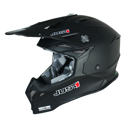 Just1 J39 Motocross Helmet Solid Black Matt XL