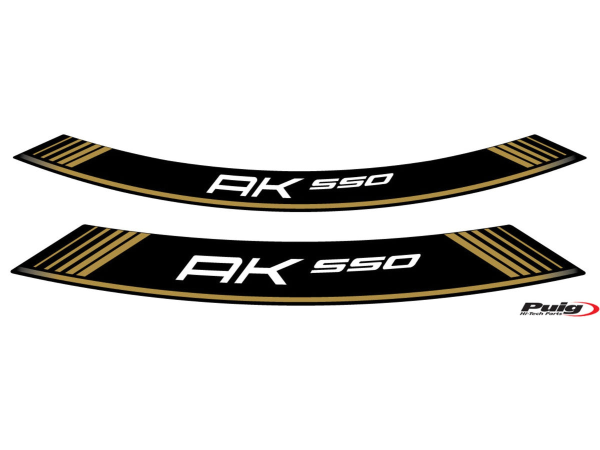 Wheel Rim Stickers - Gold