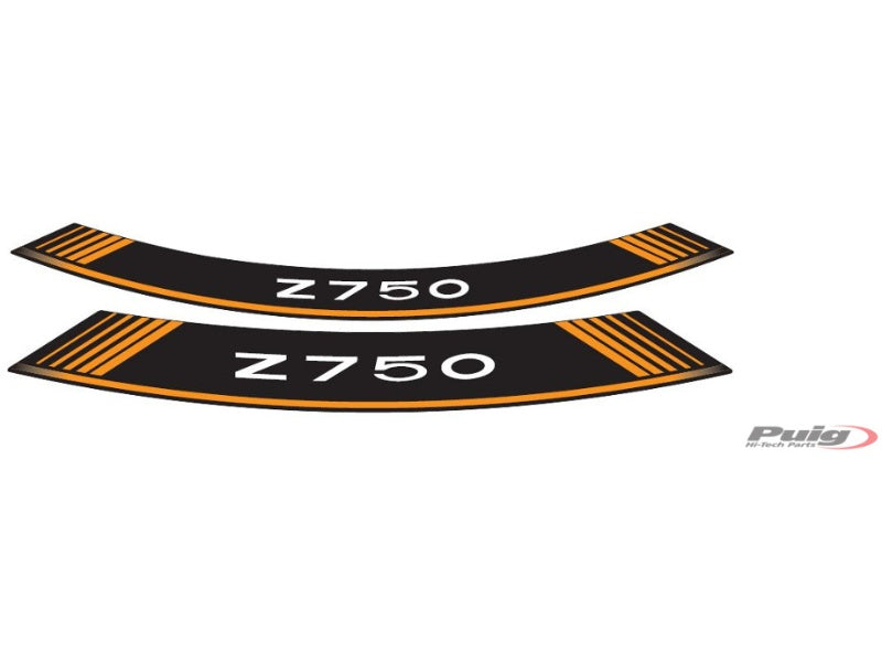 Wheel Rim Stickers - Orange