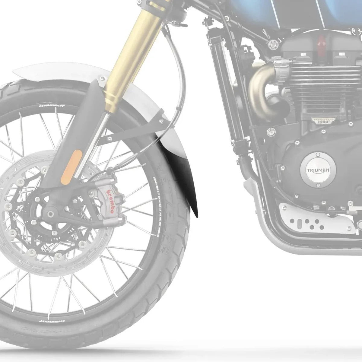 R&G Fender Extender for Triumph Scrambler 1200 XC '19-'23, Scrambler 1200 XE '19- & Scrambler 1200 X '24-