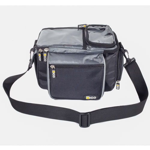 Eigo Handlebar Bag With Quick Release Bracket - Black/Grey