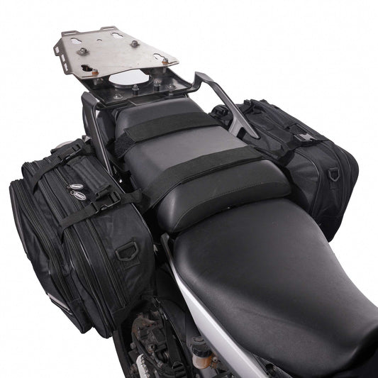 BikeTek Soft Luggage 'Diablo' Saddle Pannier Bags (2x 21L Capacity)