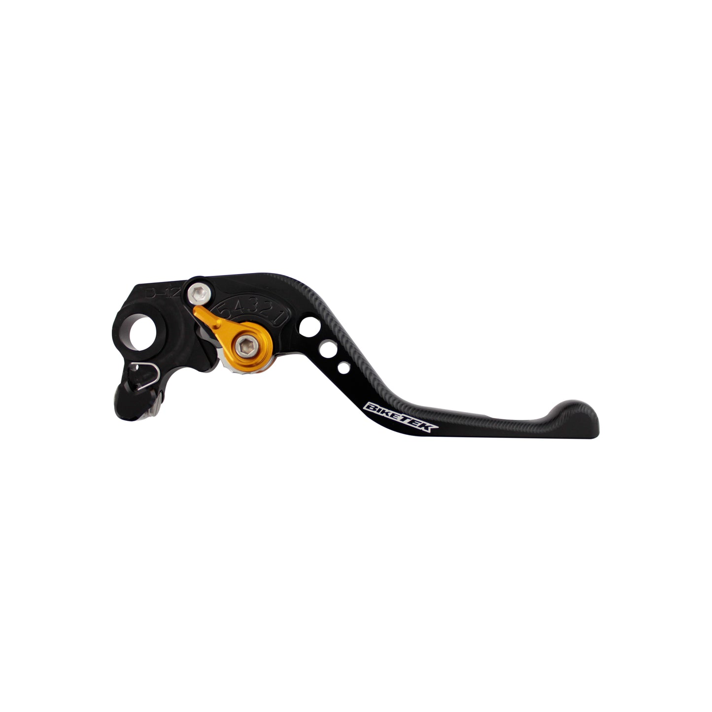 BikeTek Adjustable CNC Lever Short Brake - Black / Gold Adjuster - #B90S