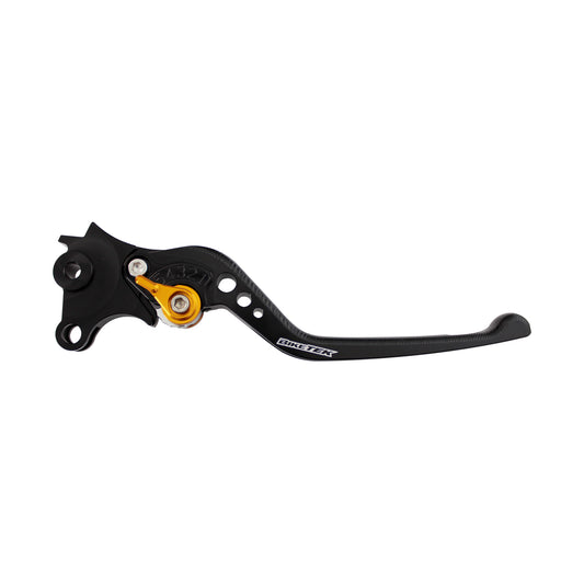 BikeTek Adjustable CNC Lever Long Brake - Black / Gold Adjuster - #B98
