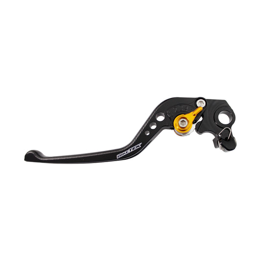 BikeTek Adjustable CNC Lever Long Clutch - Black / Gold Adjuster - #C111