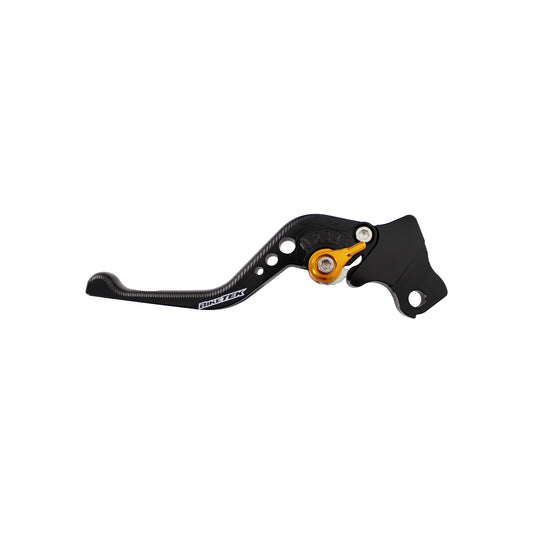 BikeTek Adjustable CNC Lever Short Clutch - Black / Gold Adjuster - #C113S