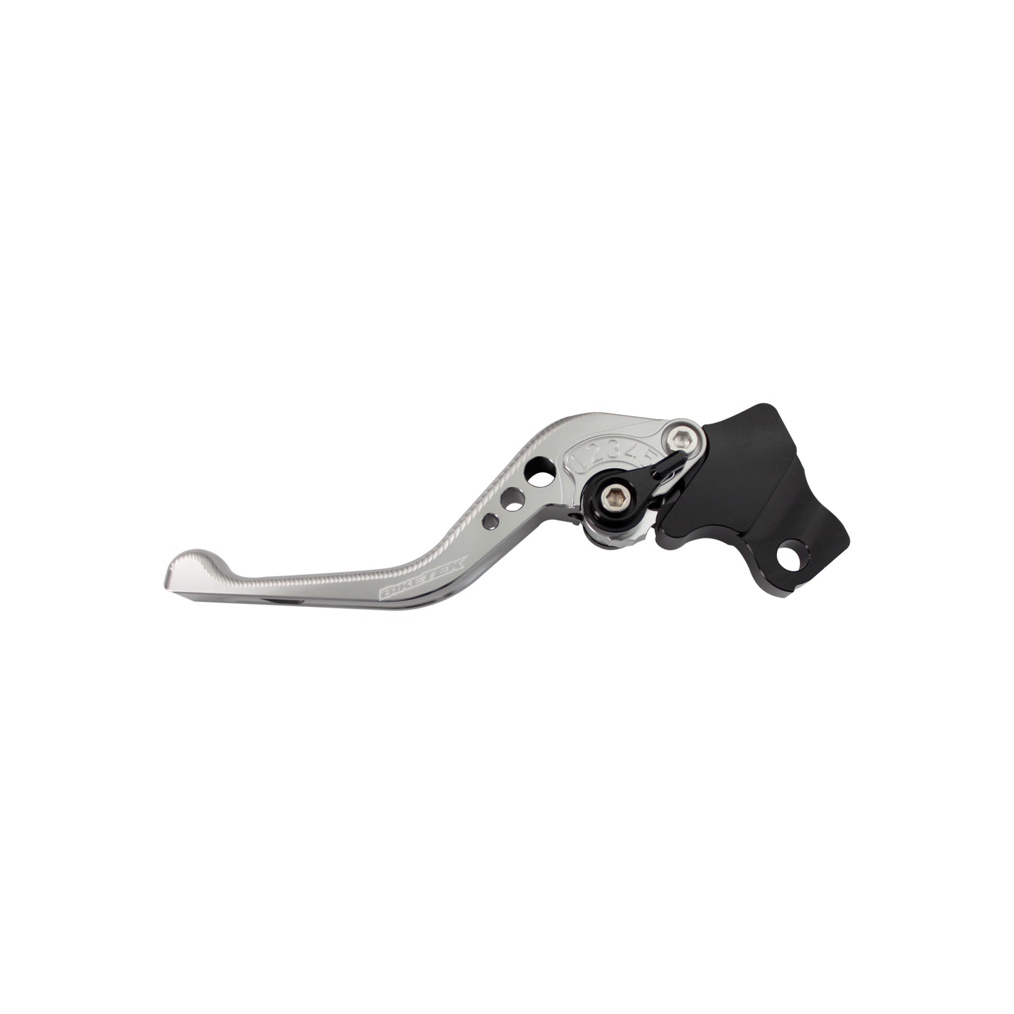 BikeTek Adjustable CNC Lever Short Clutch - Titanium / Black Adjuster - #C99S