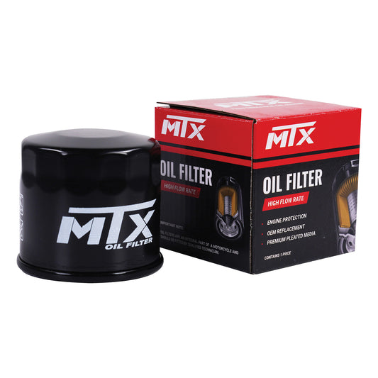 MTX Motorcycle Black Canister Oil Filter - #015