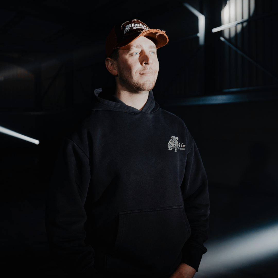 Black Flattrack Hoodie by Uggly & Co