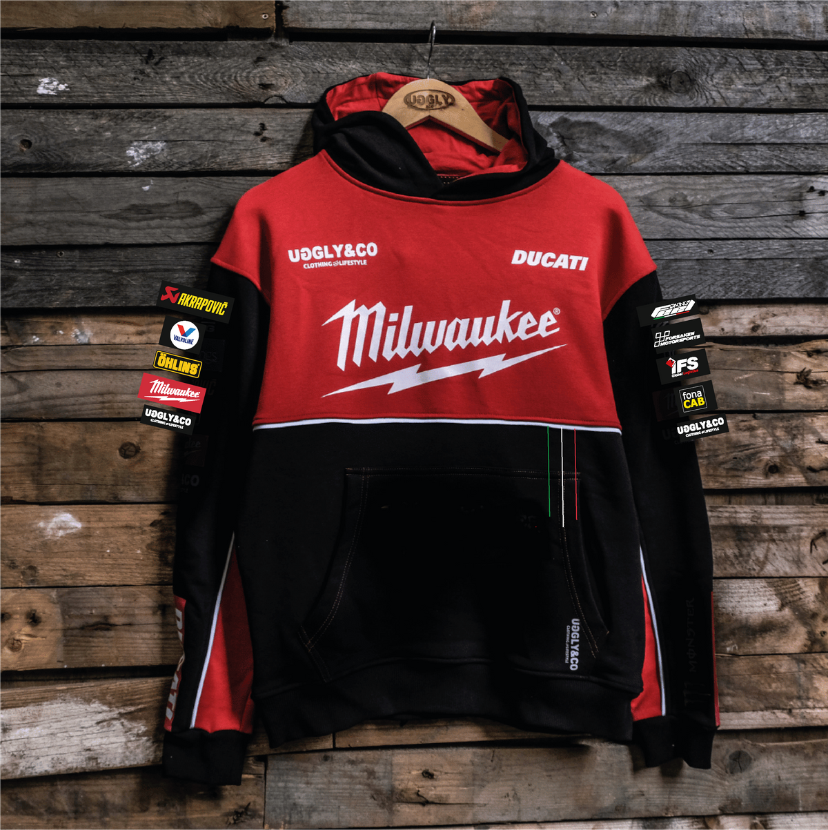 Milwaukee Tools x Ducati Hoodie [Team Wear] by Uggly & Co