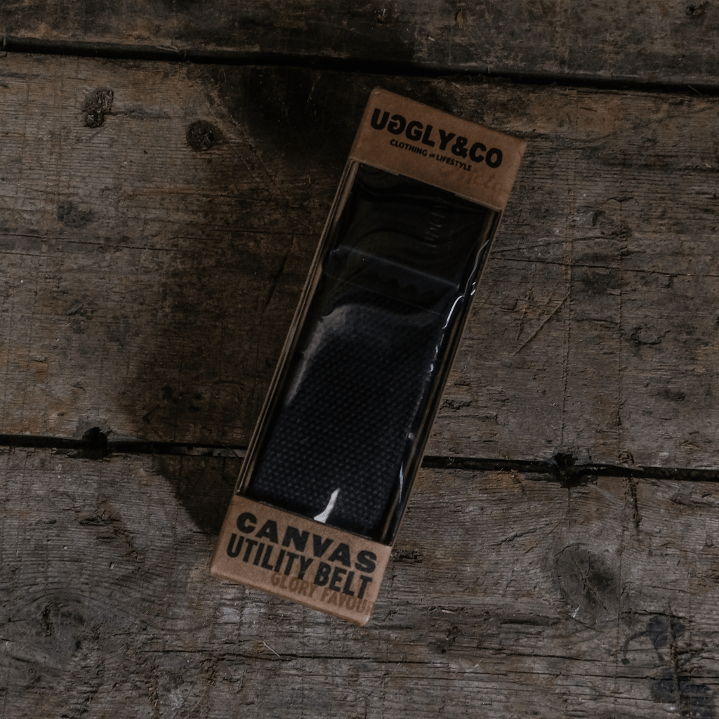 Black Canvas Utility Belt by Uggly & Co