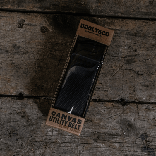 Black Canvas Utility Belt by Uggly & Co