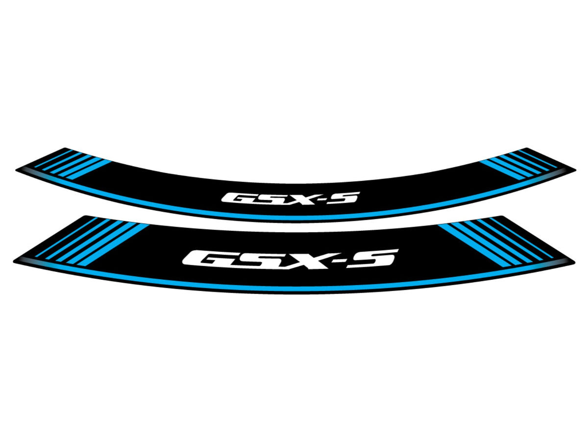 Wheel Rim Stickers - Blue