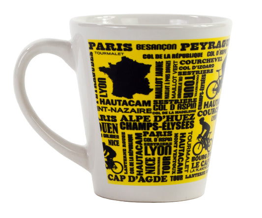 Ceramic Latte Mugs - French Tour