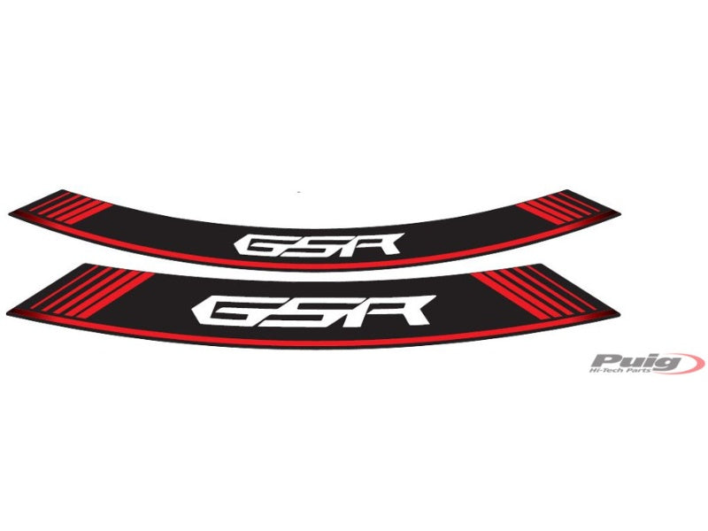Wheel Rim Stickers - Red