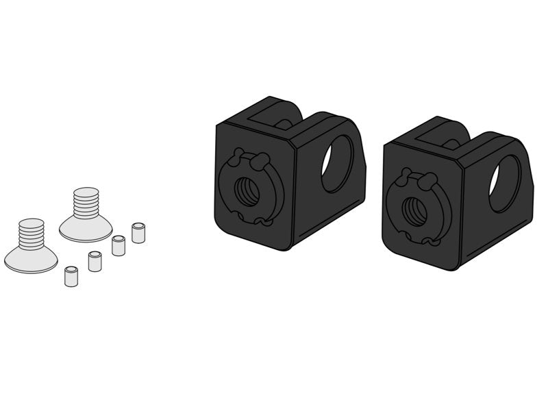 Pillion Adjustable Footpeg Adaptors
