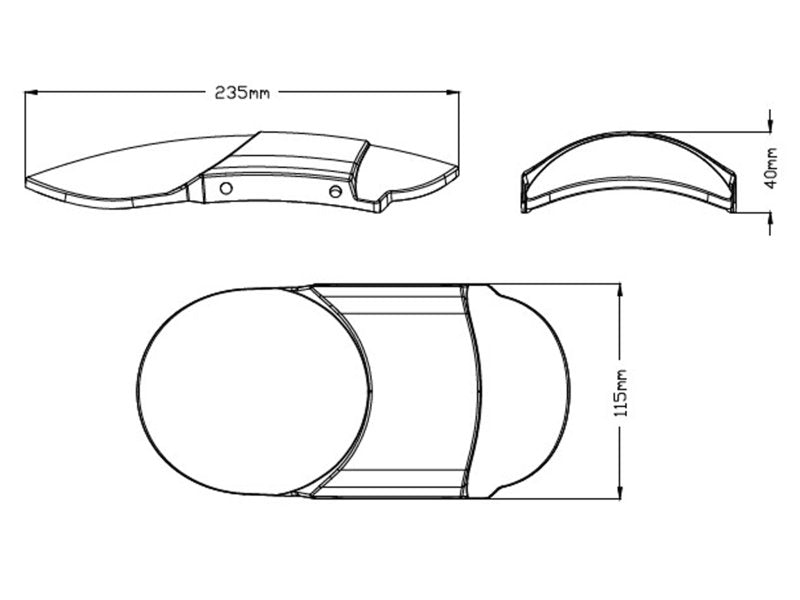 Aluminum Sheet Front Mudguard