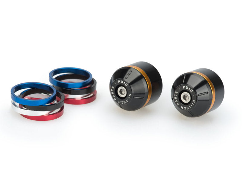 Short Bar End Weights With Coloured Rim