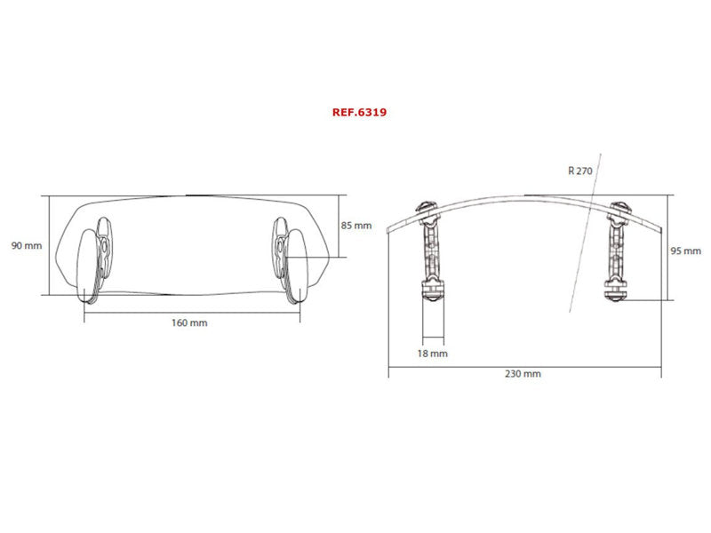 Adjustable Clip On Screen Extender 90 x 230mm