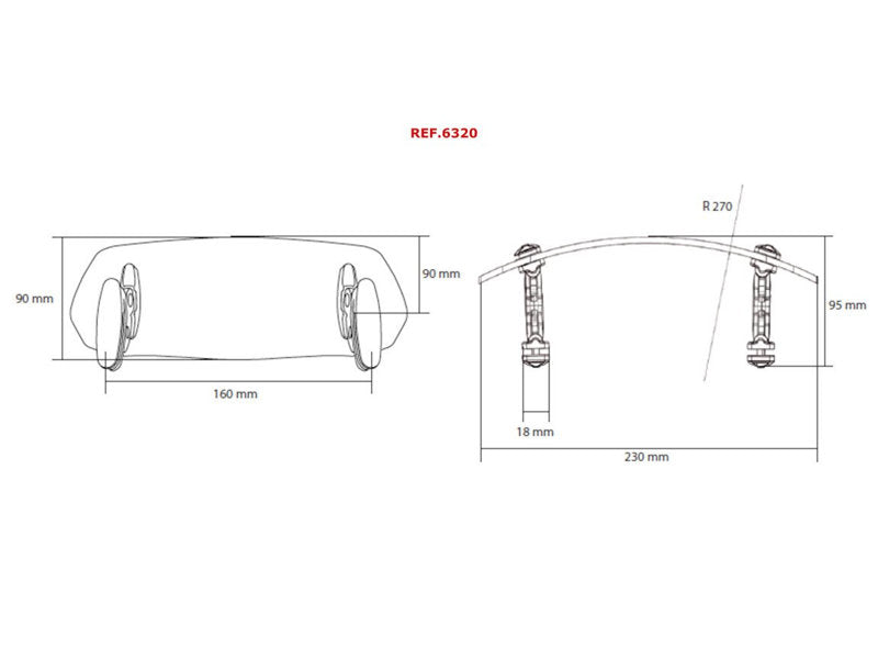 Adjustable Clip On Screen Extender 100 x 277mm