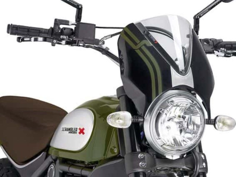 Retrovision Black Semi Fairing And Screen